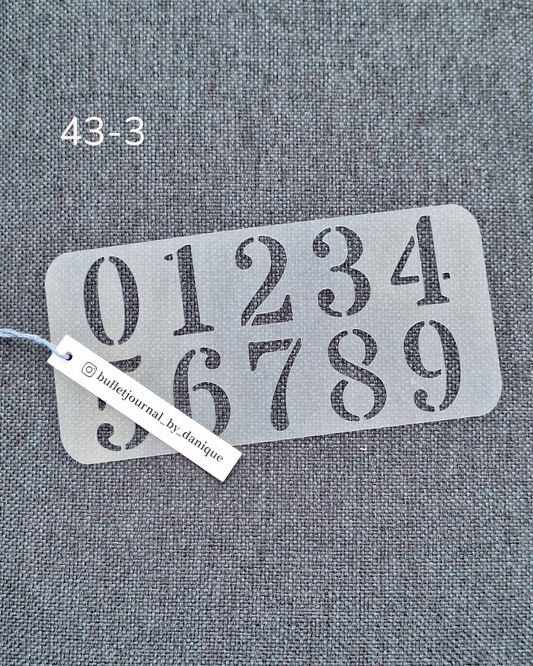 Stencil | nummer 43-3