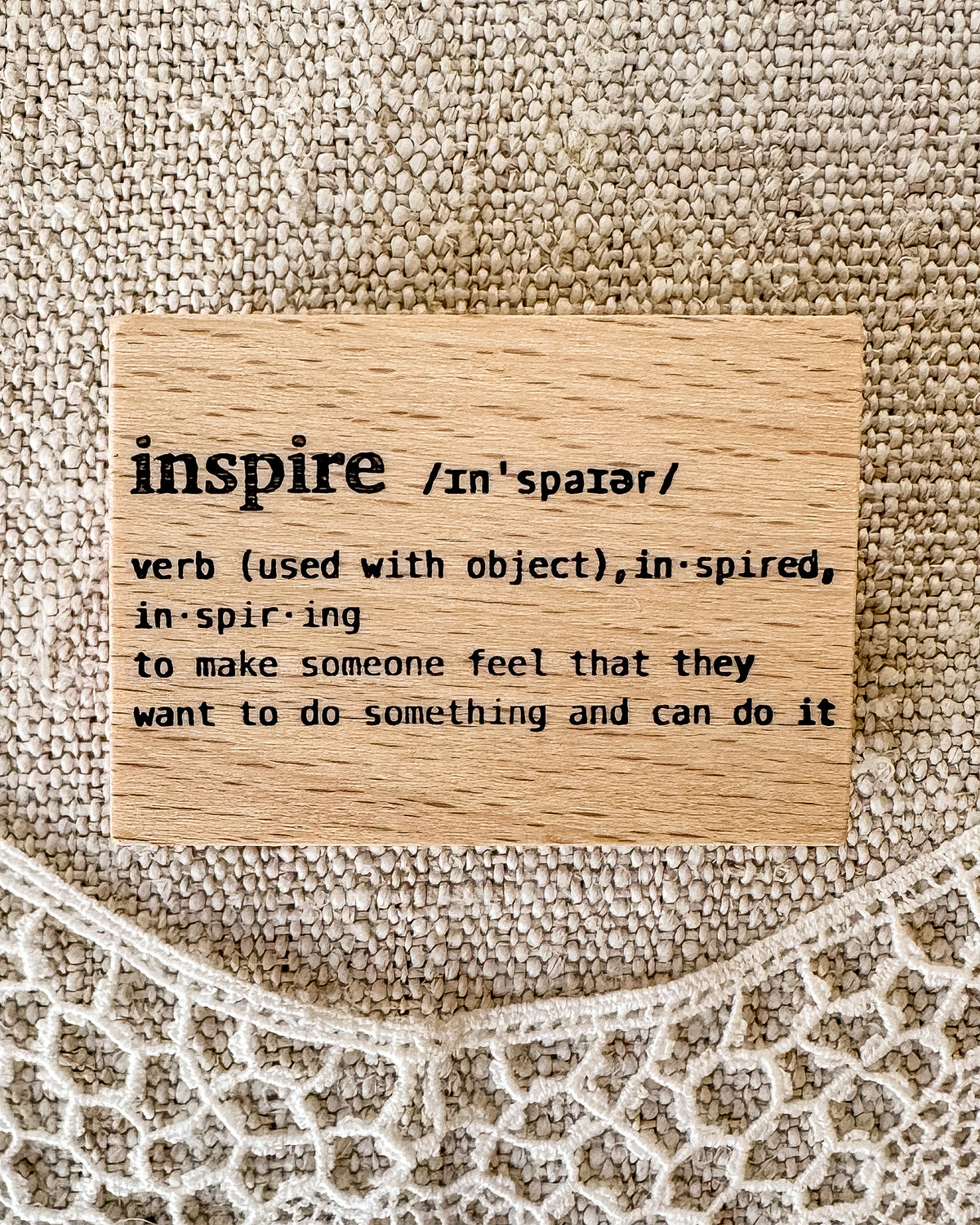 Houten stempel | inspire