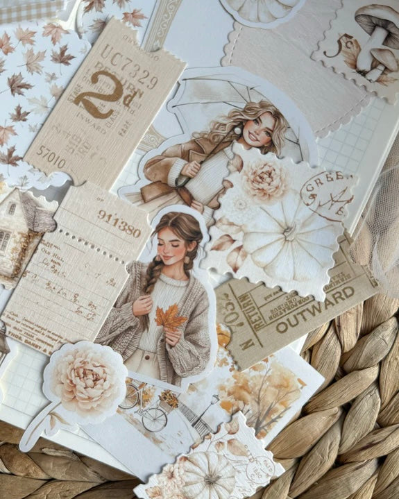 Sticker/papier set| cozy herfst 30 st.
