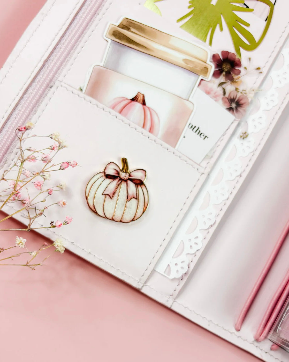 Magneet | cozy fall pumpkin