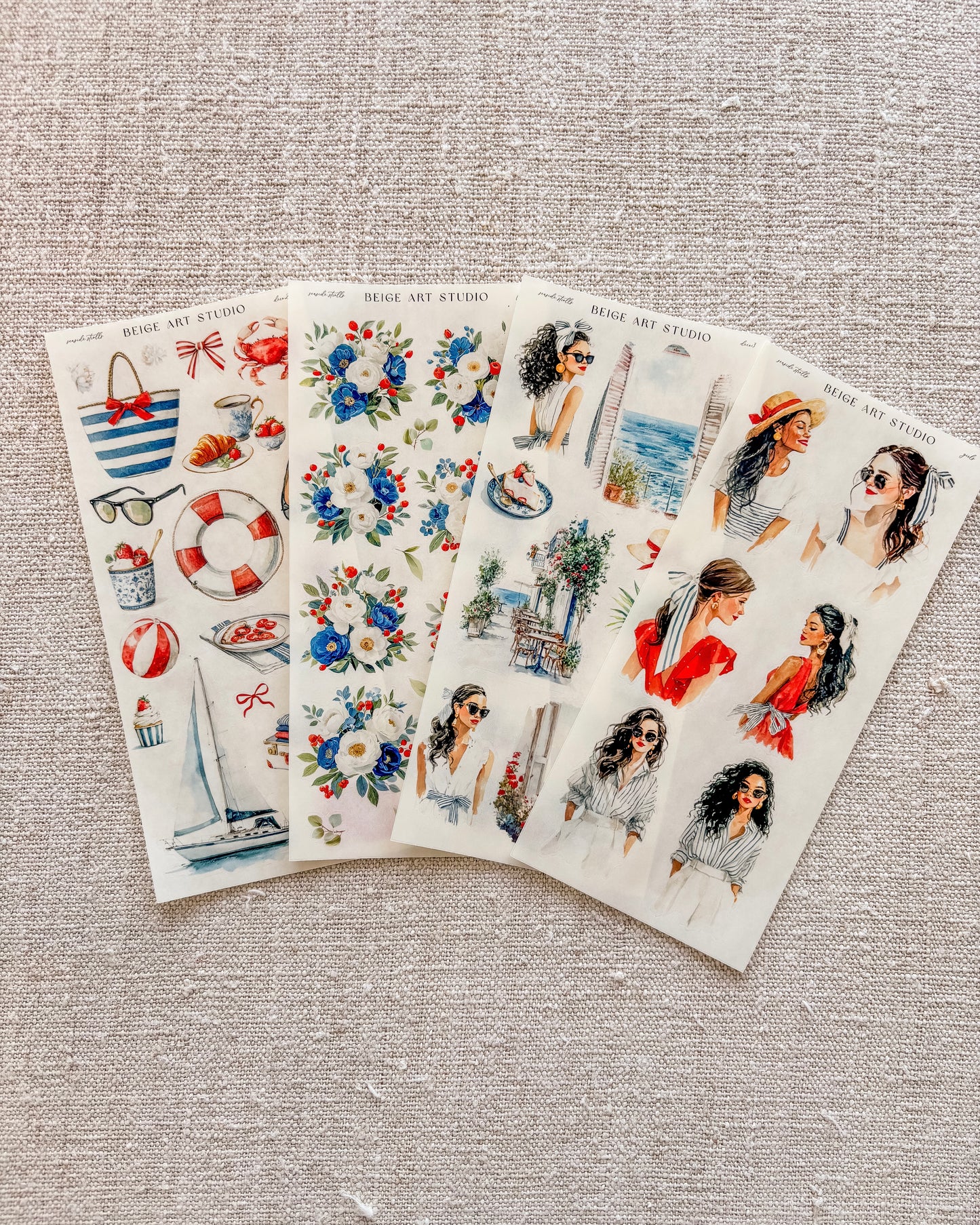 stickervel set | seaside Strolls