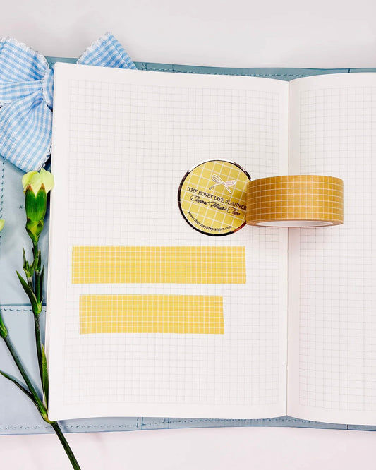 Washitape | august26 | yellow grid