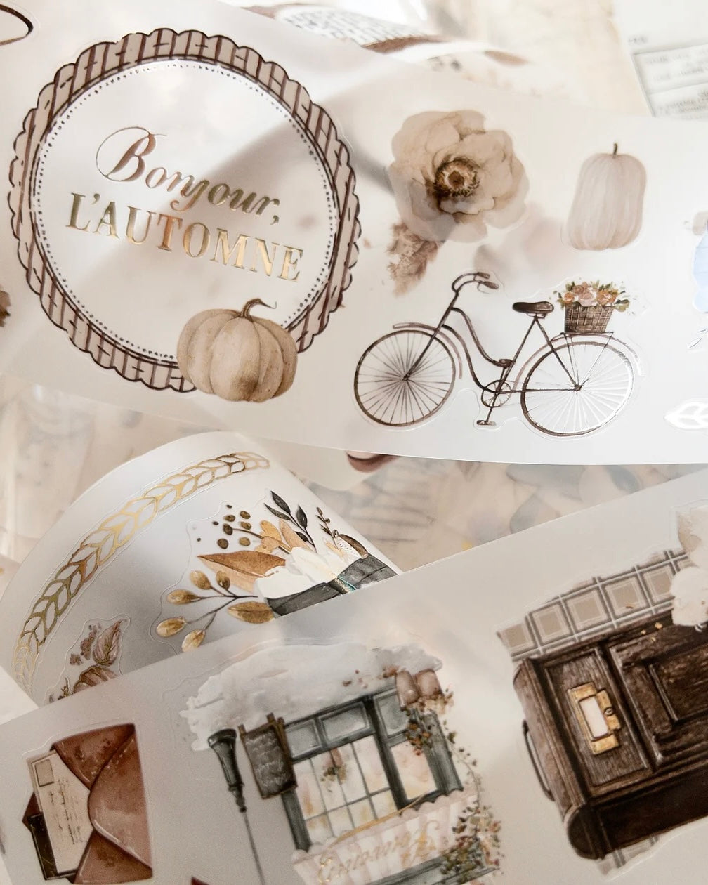Pettape | Bonjour l'automne | gold foil