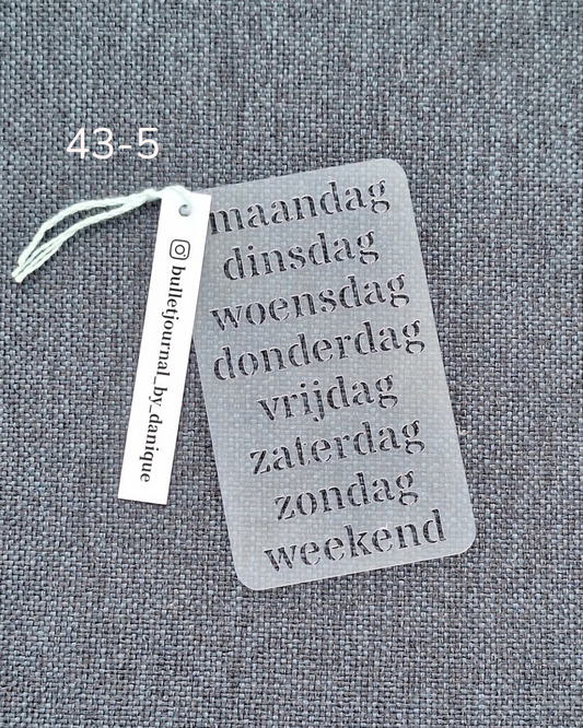 Stencil | nummer 43-5
