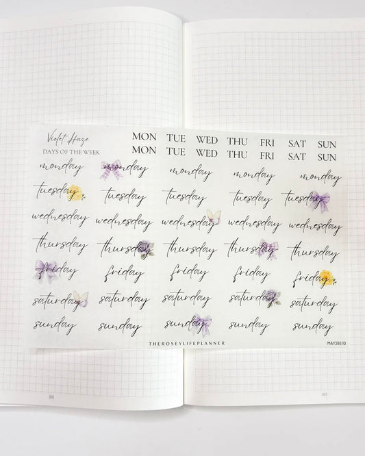Stickervel | days | spring lilac