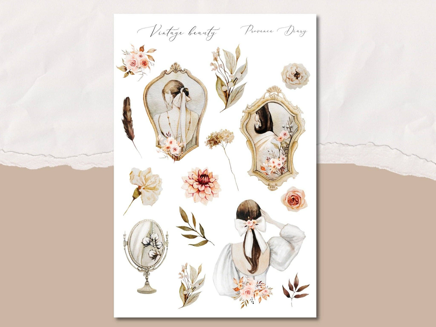 Stickervel | Vintage beauty