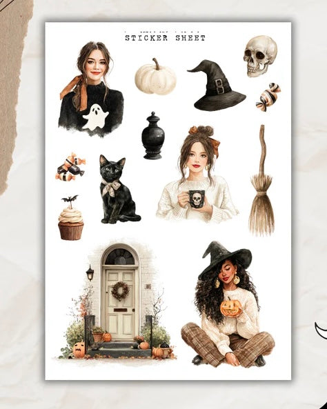 Stickervel | cozy Halloween 1
