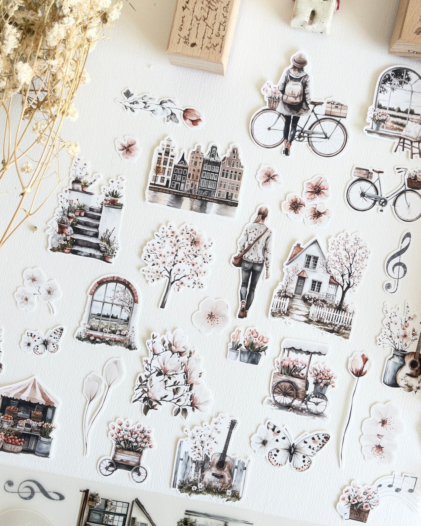 Stickers| springtime melody 30 st.