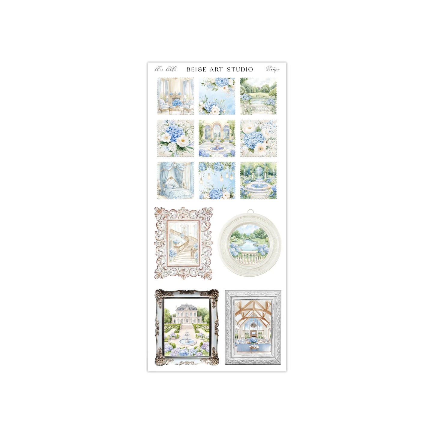 Stickervel set | blue belle