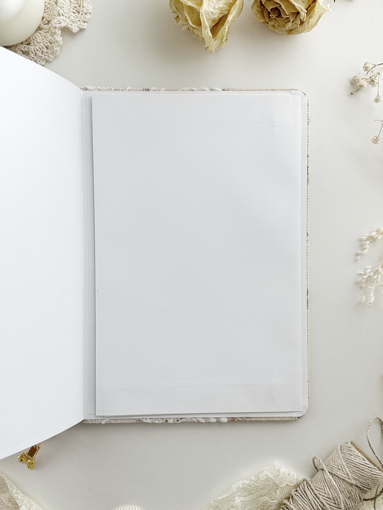 Journal bloemen kant | B5 | dot