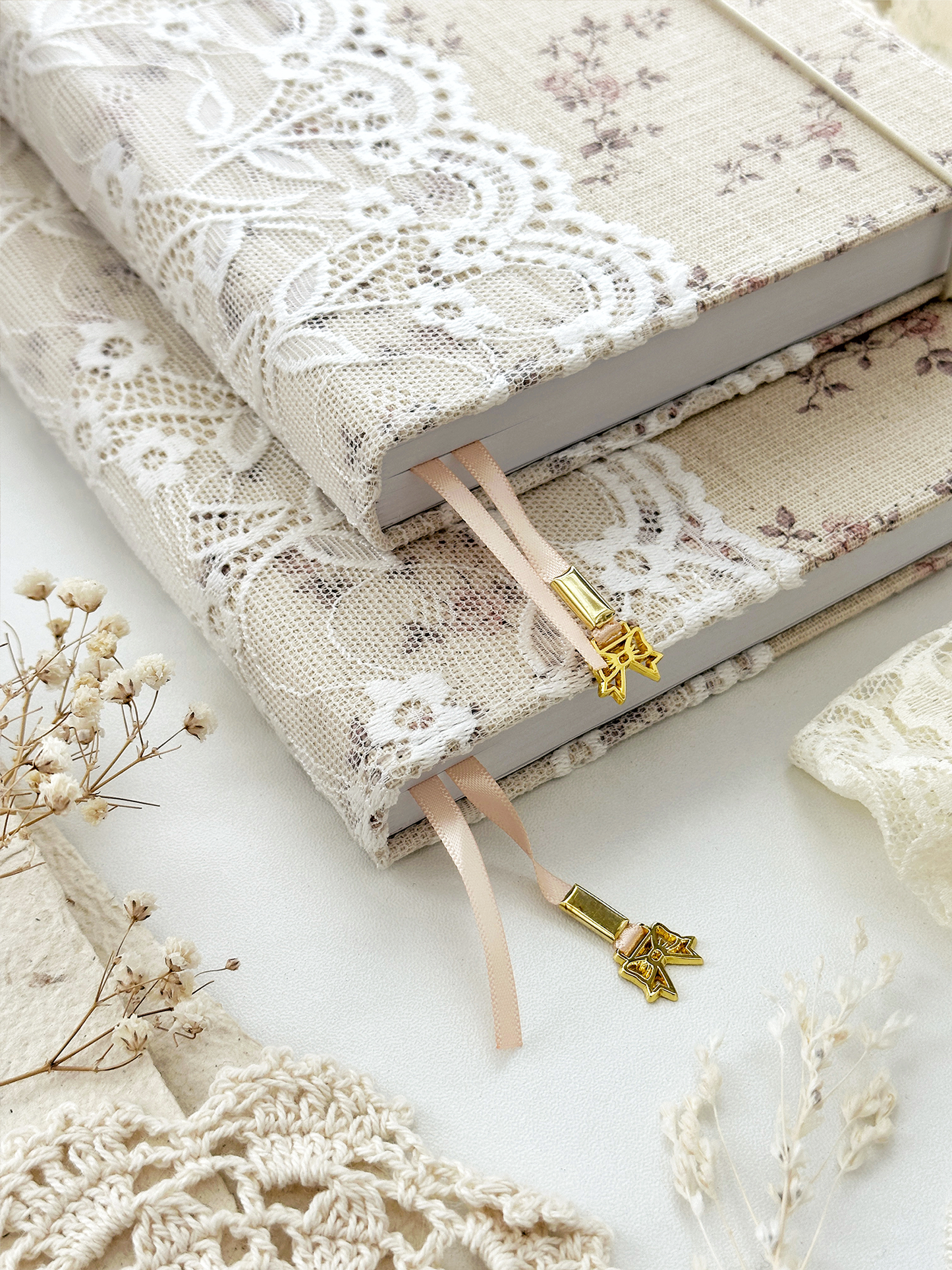 Journal bloemen kant | B5 | dot