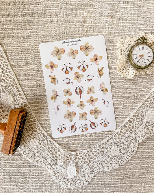 Stickervel | vintages flowers
