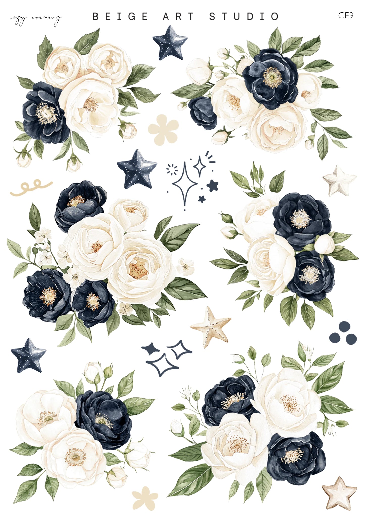 stickervel set | cozy evening