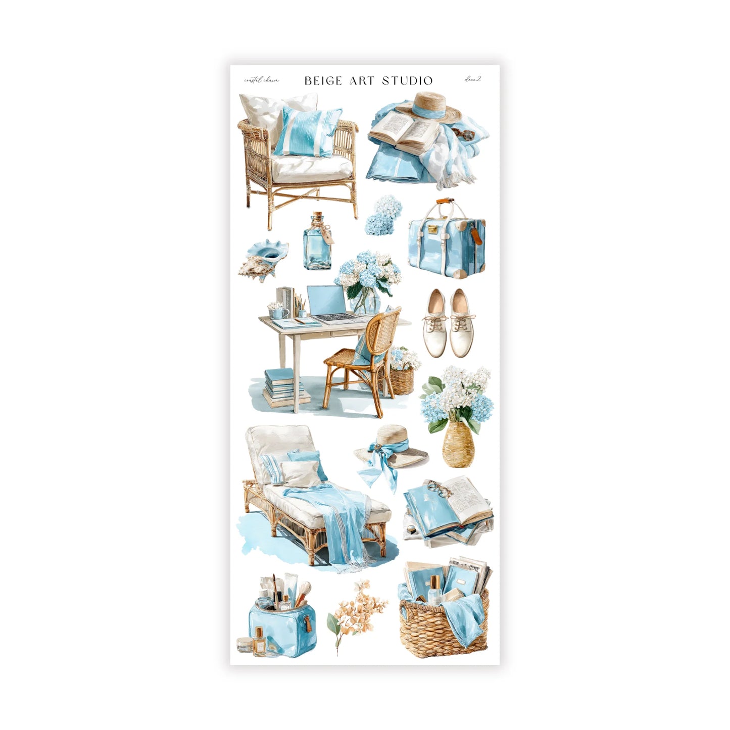 stickervel set | coastal charm