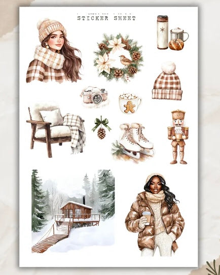 Stickervel | hot cacao winter 2