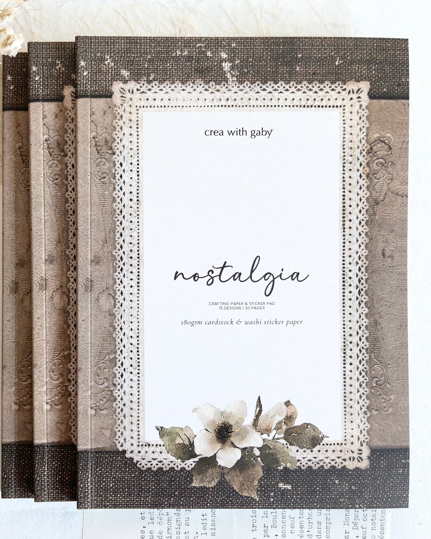 Crafting paper & stickerpad | nostalgia