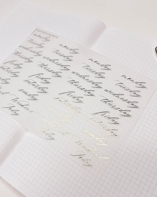 Stickervel | days | aligned growth | gold