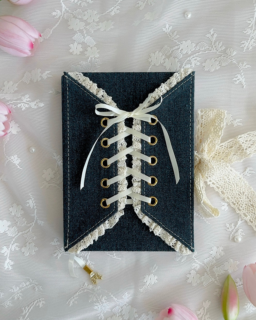Journal | midnight denim corset | B6 | dot