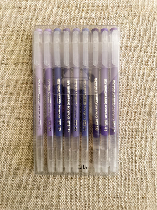 Acryl pennen - lilac