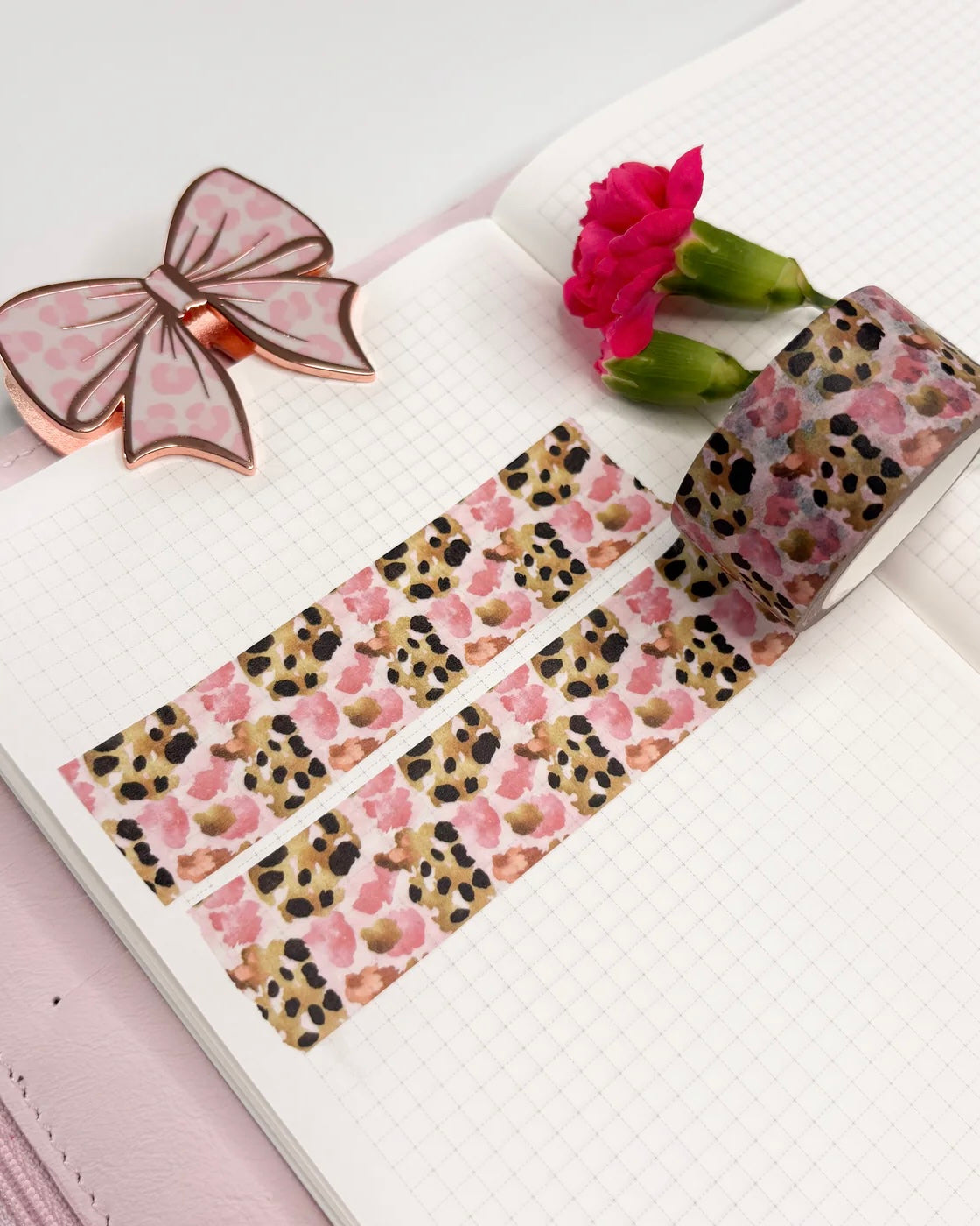 Washitape | Leopard love| pink/brown print