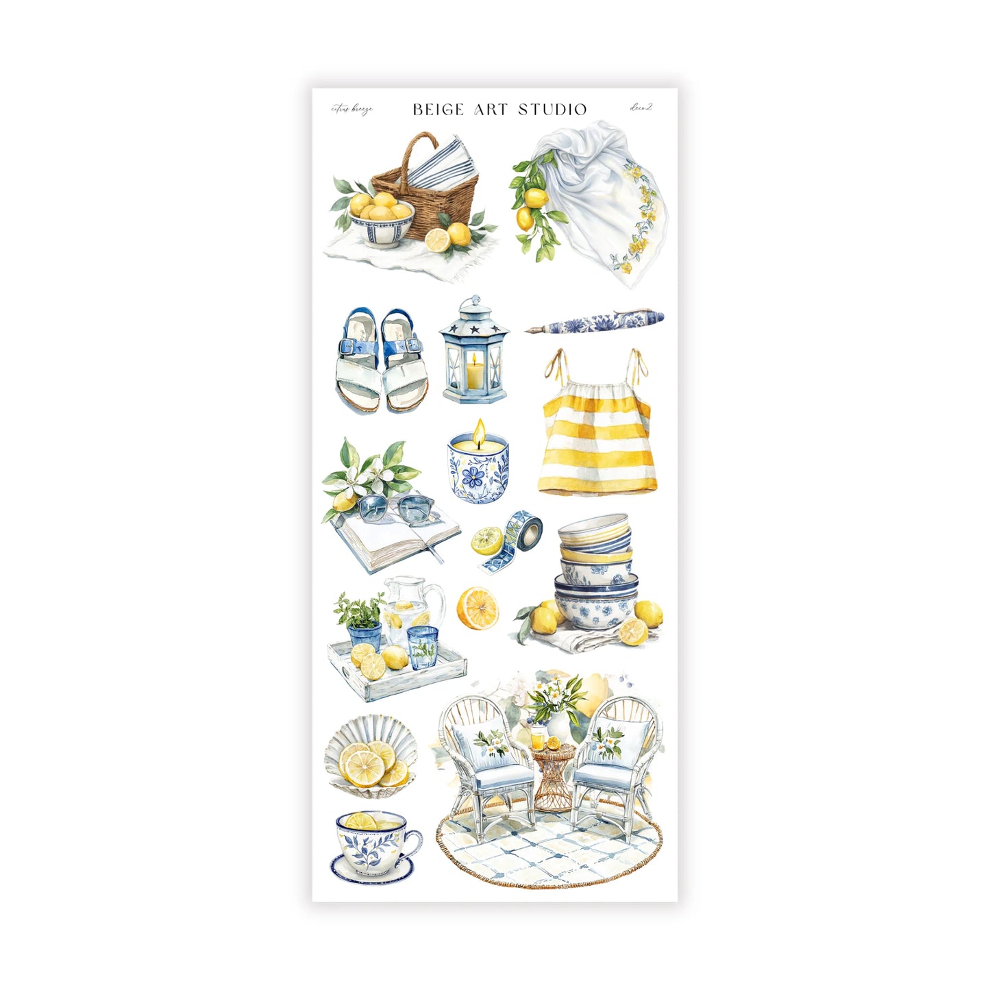 Stickervel set | citrus breeze