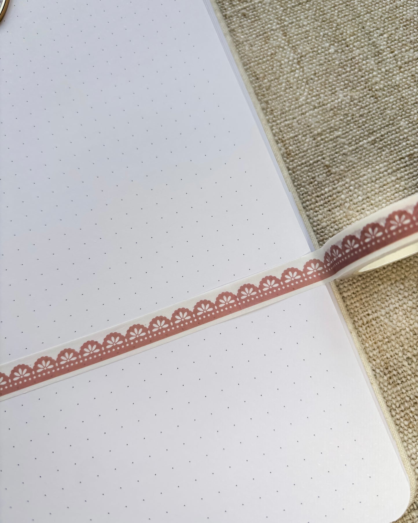 Washitape | coffee & planning | lace warm pink