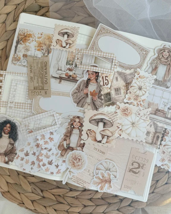 Sticker/papier set| cozy herfst 30 st.