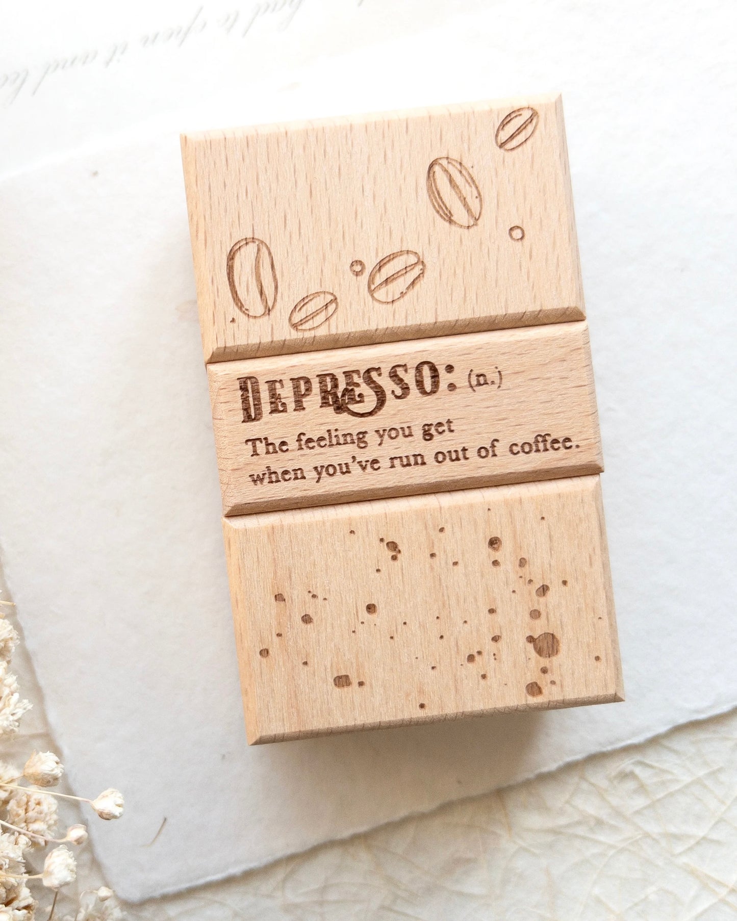 Houten stempelset | rustic roast