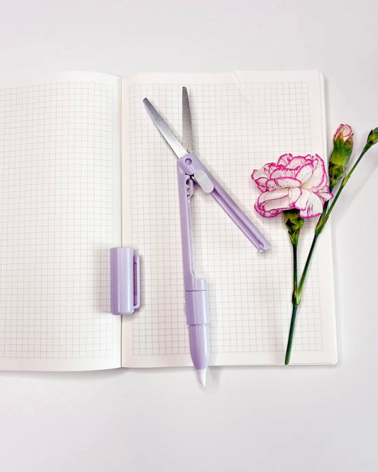 Pen met schaar en mesje
