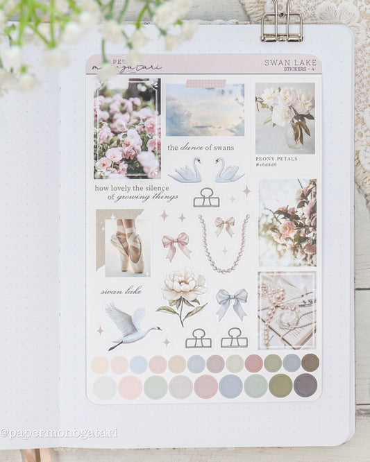Stickervel | swan lake 4