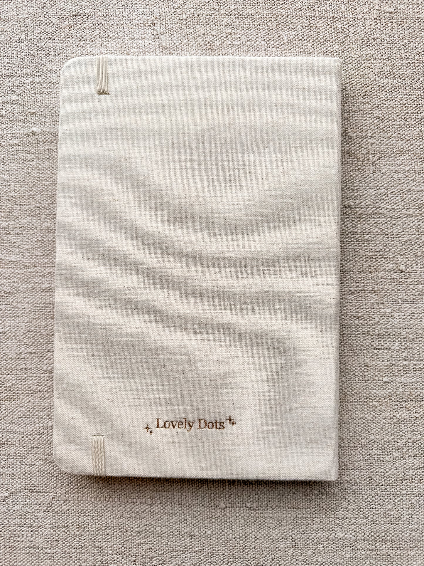 Lovely Dots journal | linnen beige