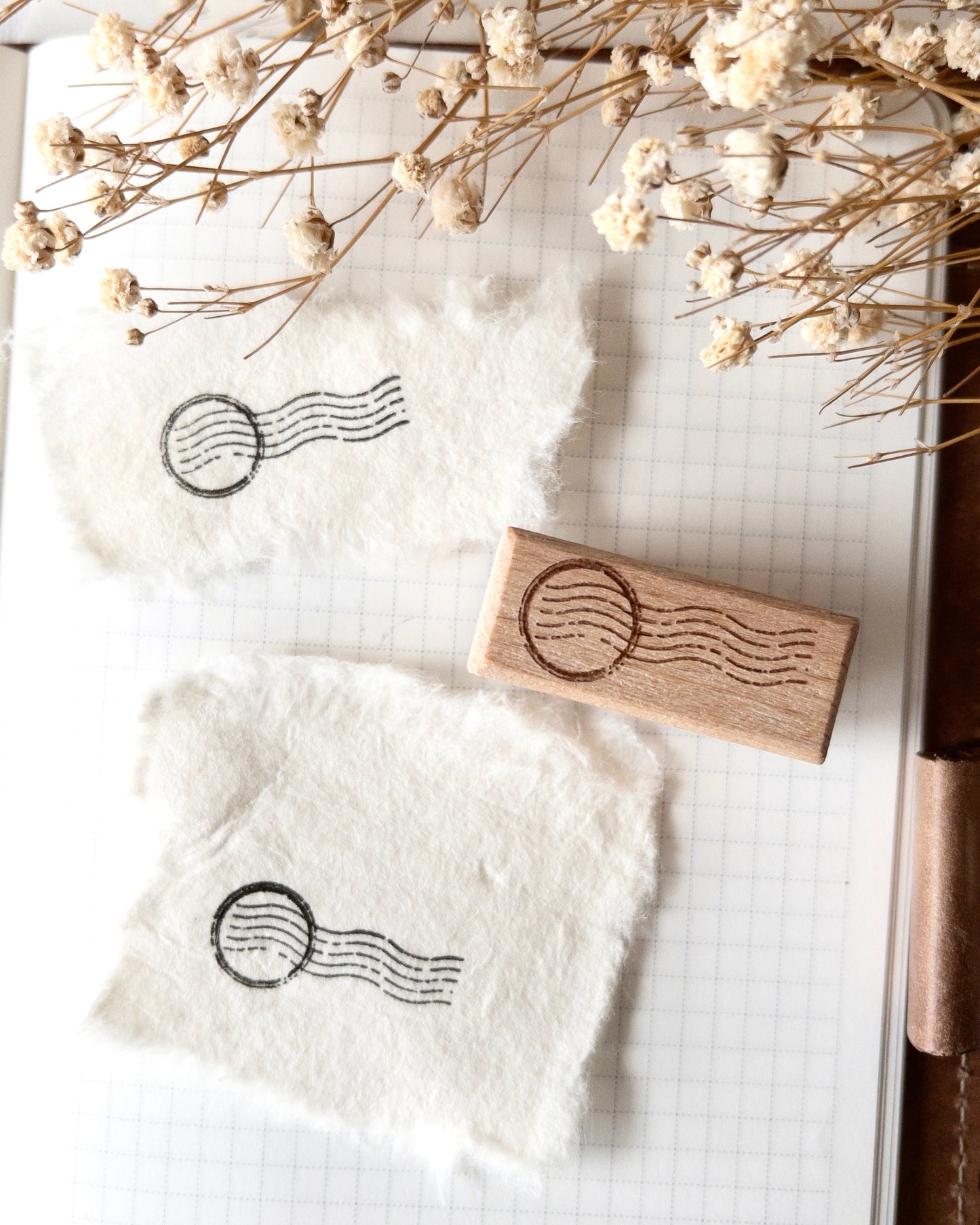Houten stempel | mini postal stamp