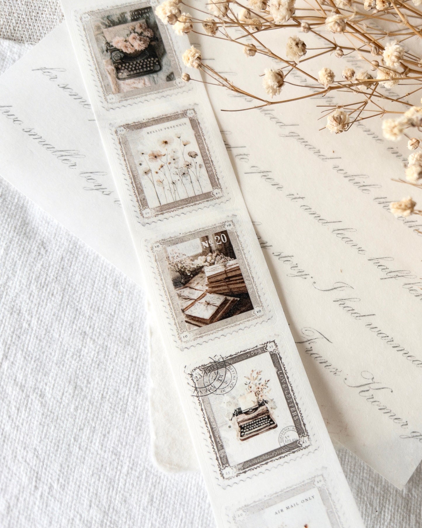 Washitape | stamps| hele rol