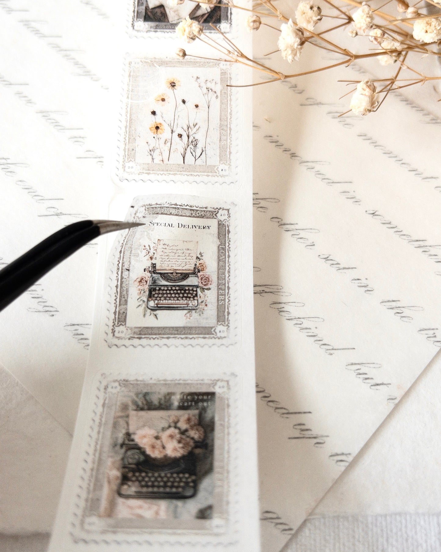 Washitape | stamps| hele rol