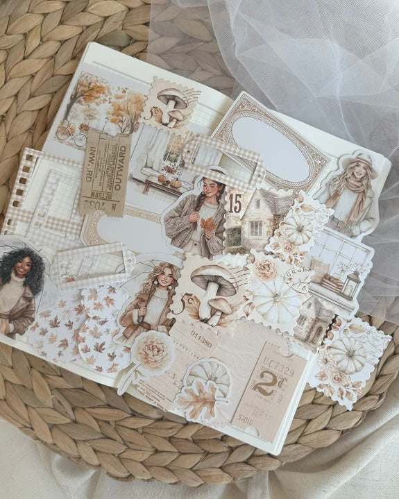 Sticker/papier set| cozy herfst 30 st.
