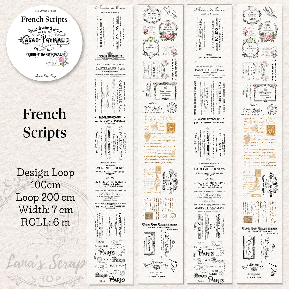 Everlasting French Script Pettape |French scripts – Lovelydots