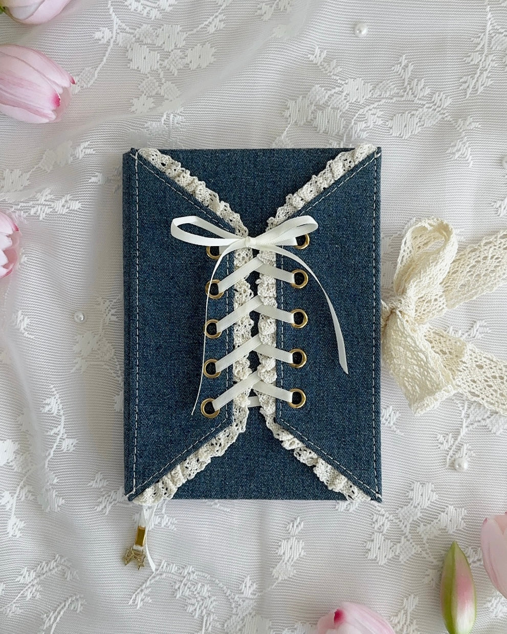 Journal | indigo denim corset | B6 | dot
