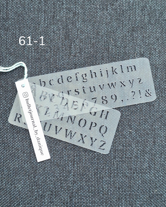 Stencil | nummer 61-1