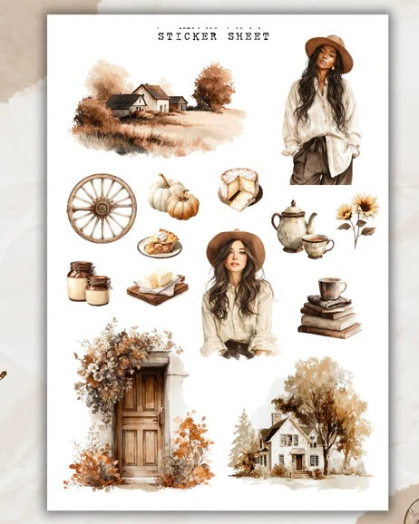 Stickervel | autumn farmhouse 3