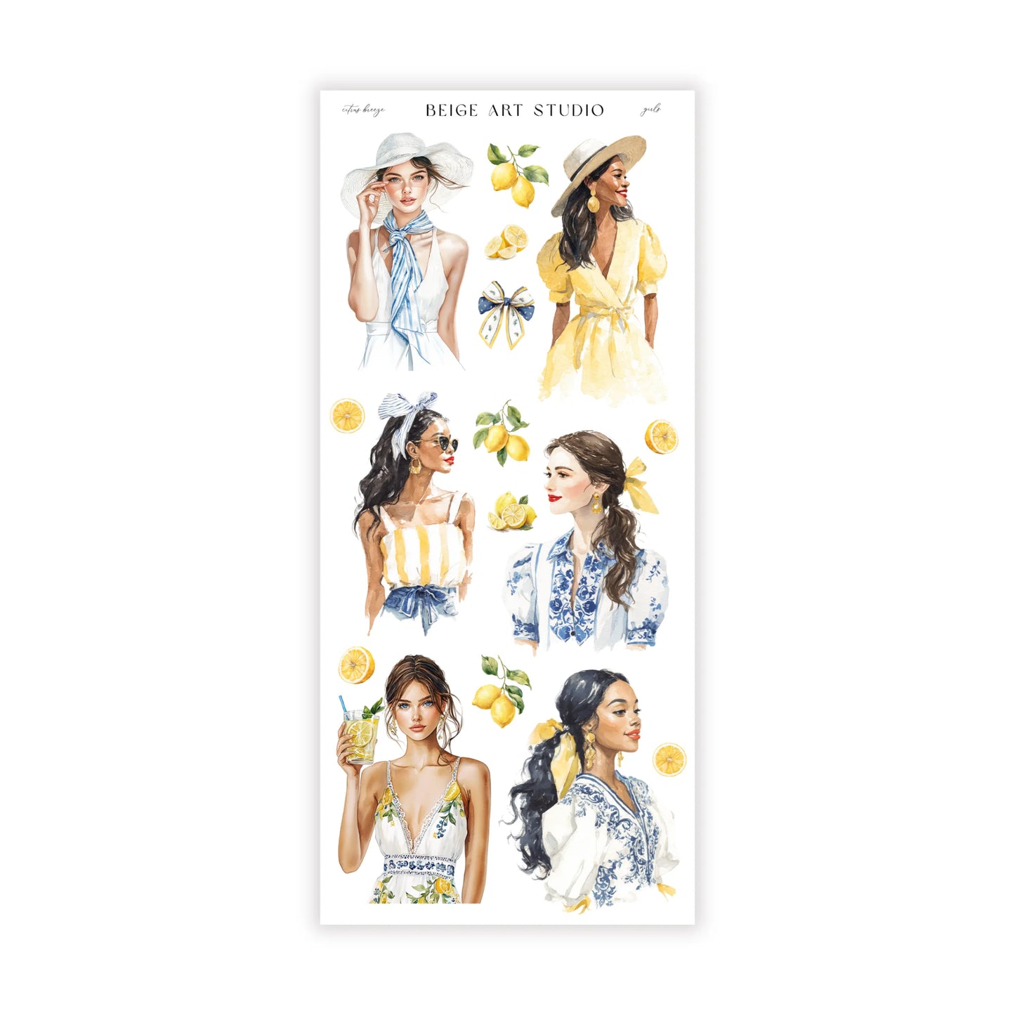 Stickervel set | citrus breeze