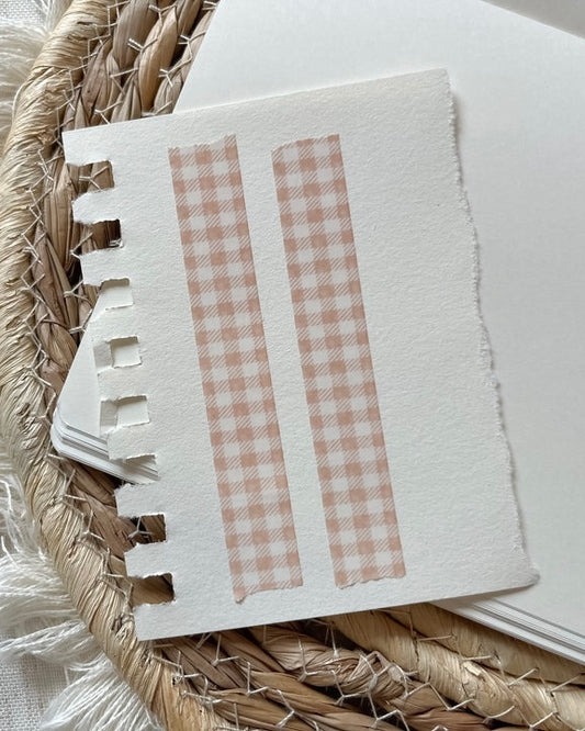 Washitape | Peach grid