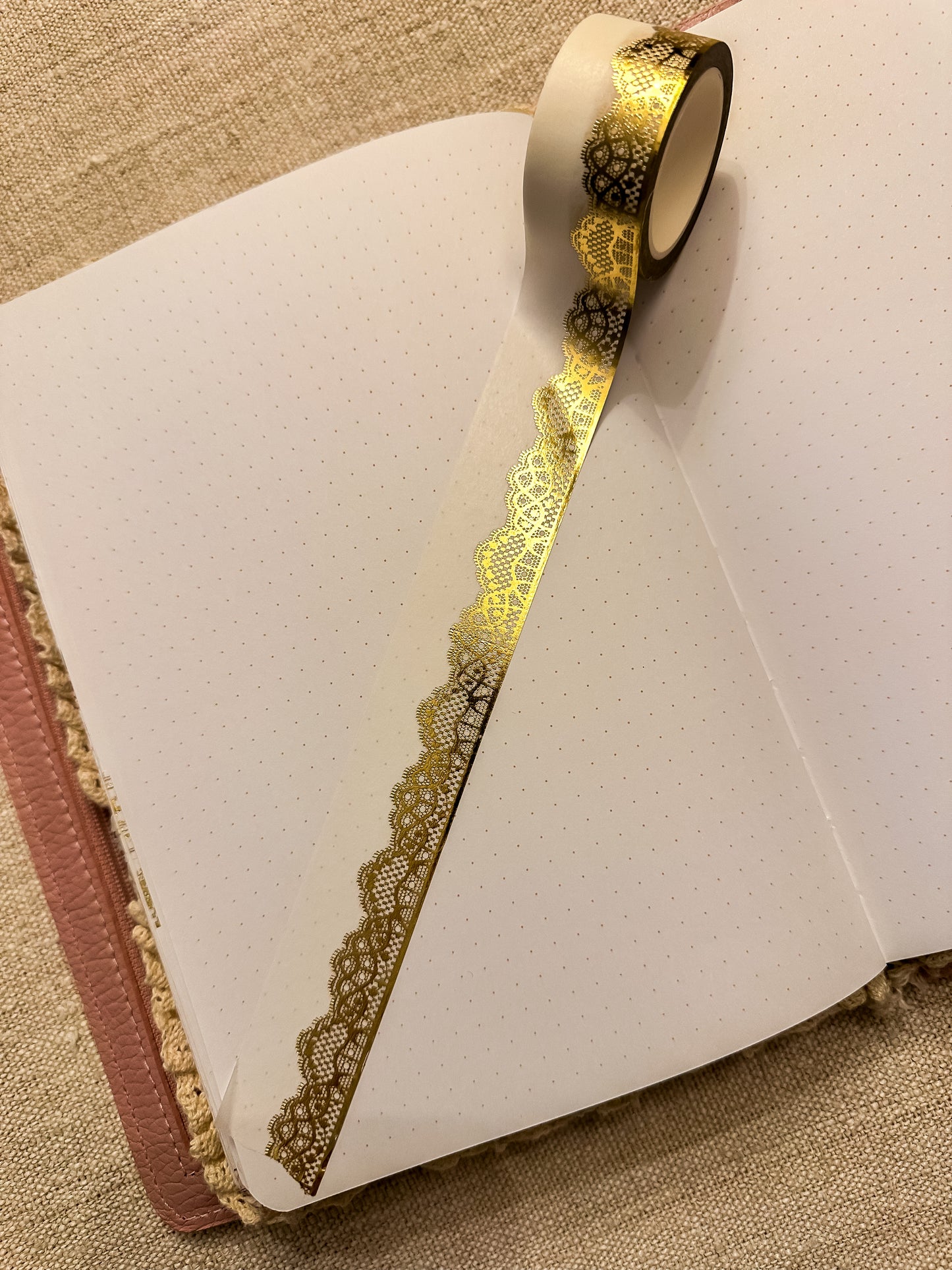 Washitape | lace gold fine