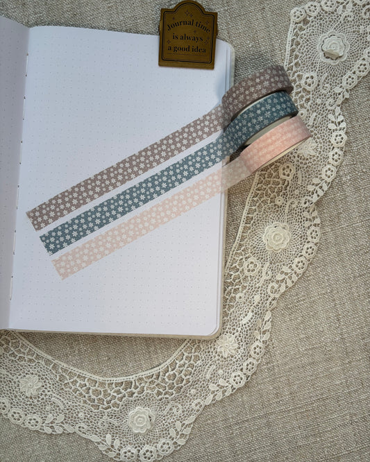 Washitape | Lana | white flowers