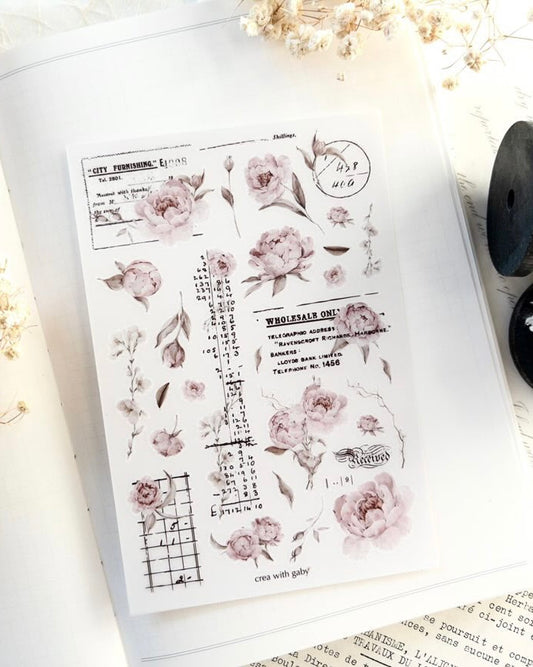 Stickervel | rub-on | the blooming archive