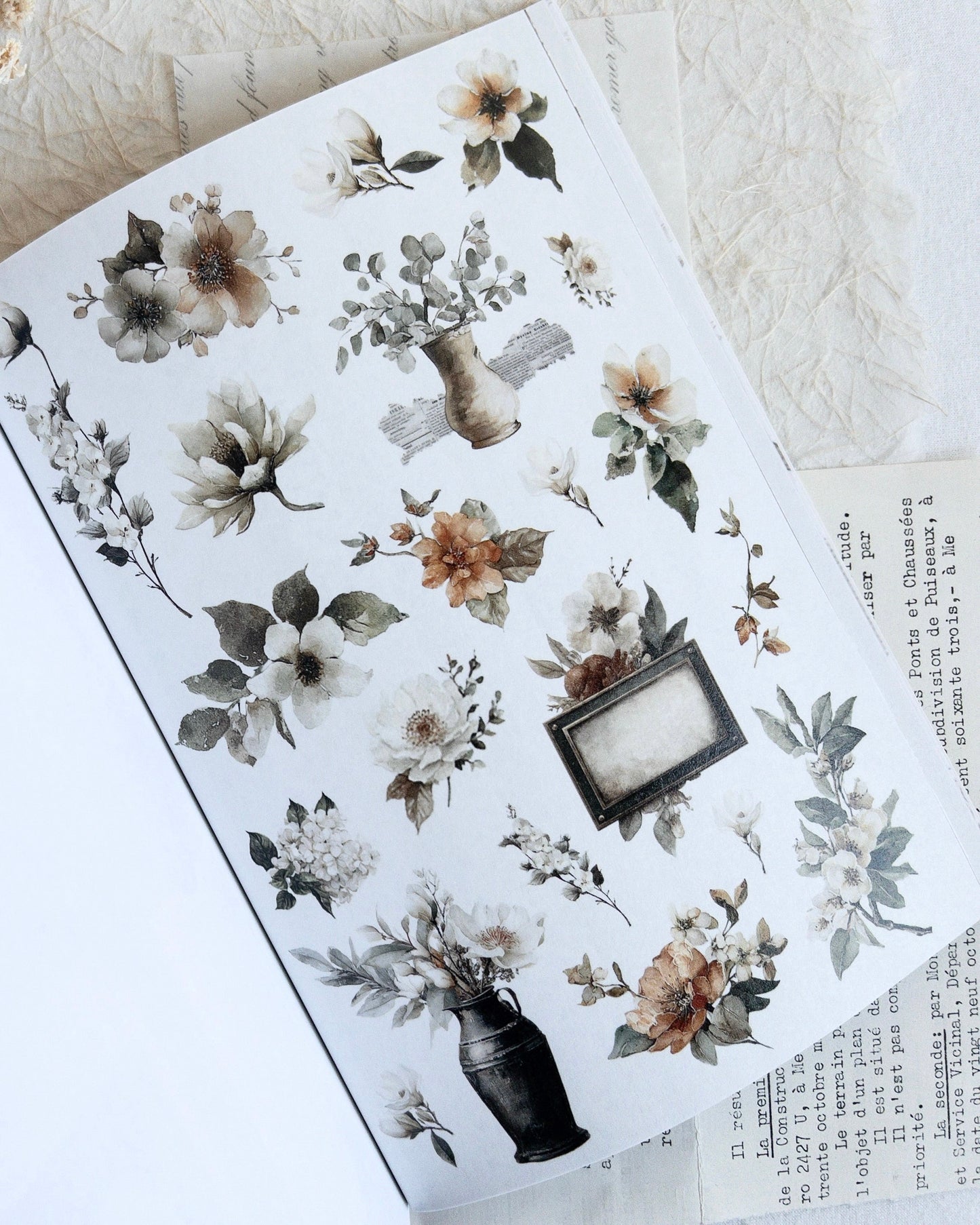 Crafting paper & stickerpad | nostalgia