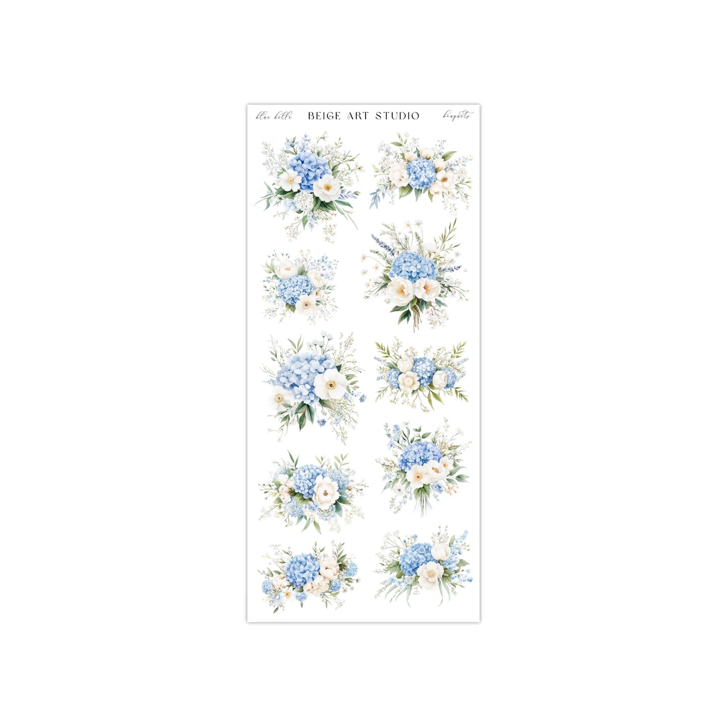 Stickervel set | blue belle