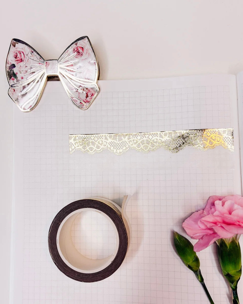 Washitape | lace gold fine