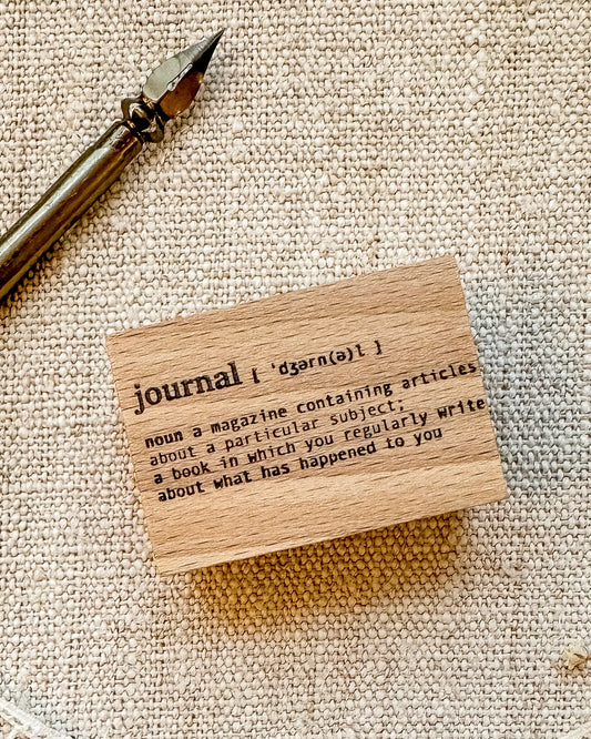 Houten stempel | journal