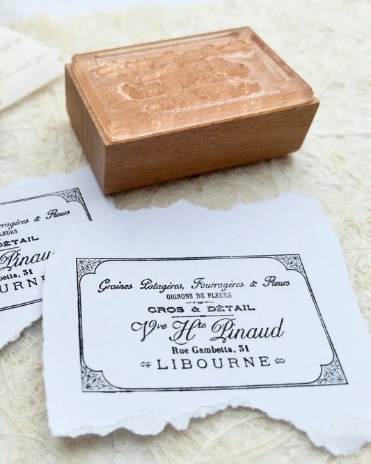 Houten stempel | Frans label