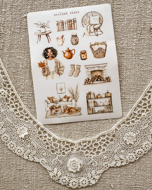 Stickervel | cozy herfst 11